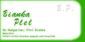 bianka plel business card